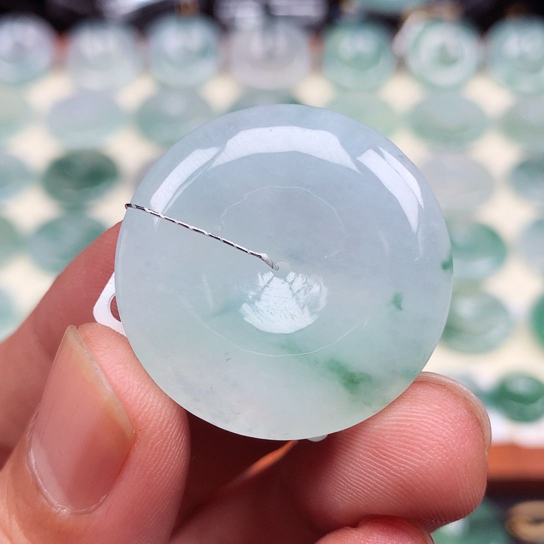 颈饰未镶嵌翡翠30.8-5.8mm