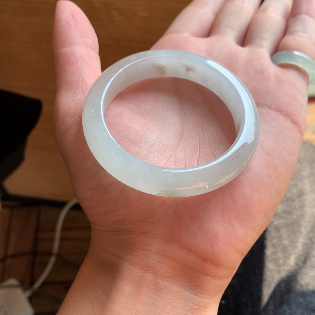 翡翠未镶嵌手镯21号54.5