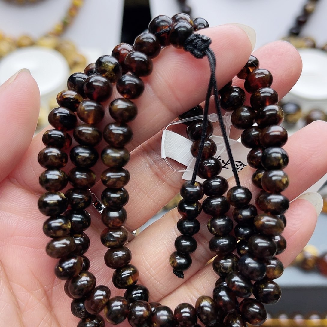 琥珀颈饰未镶嵌6琥珀