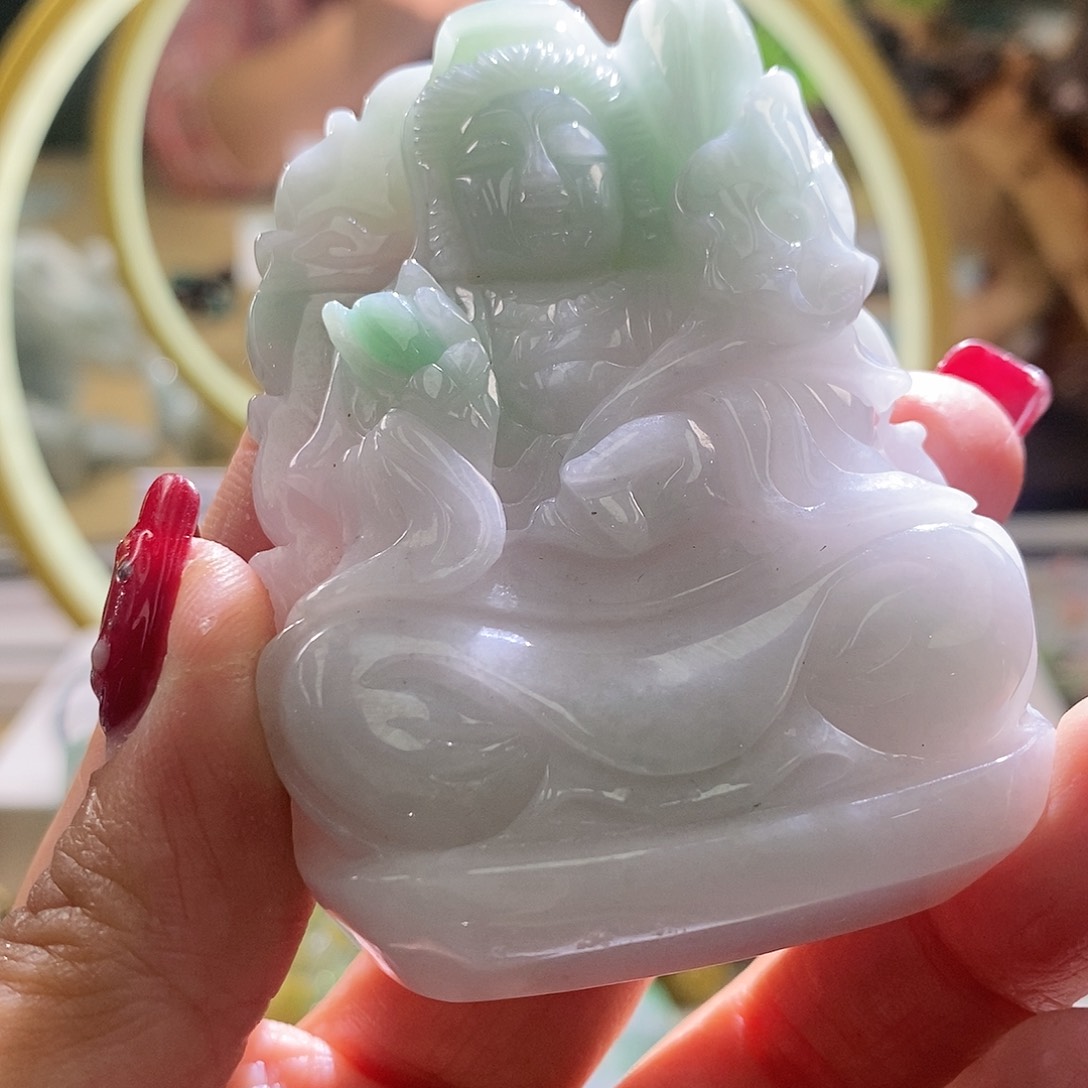 【闪购商品】翡翠颈饰未镶嵌观音