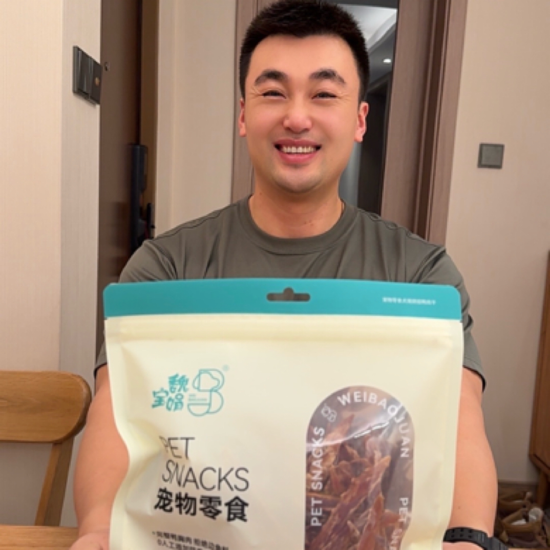 鸭肉干鸭肉片磨牙宠物食品宠物零食狗狗零食400g1/袋【魏宝娟正品】