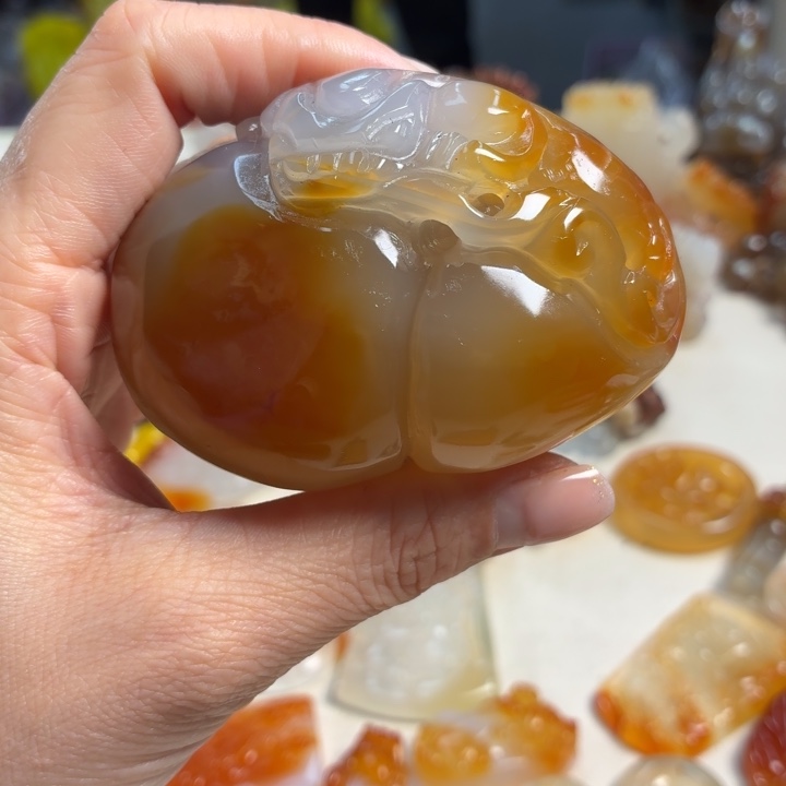 玛瑙/玉髓未镶嵌吊坠(不含链)