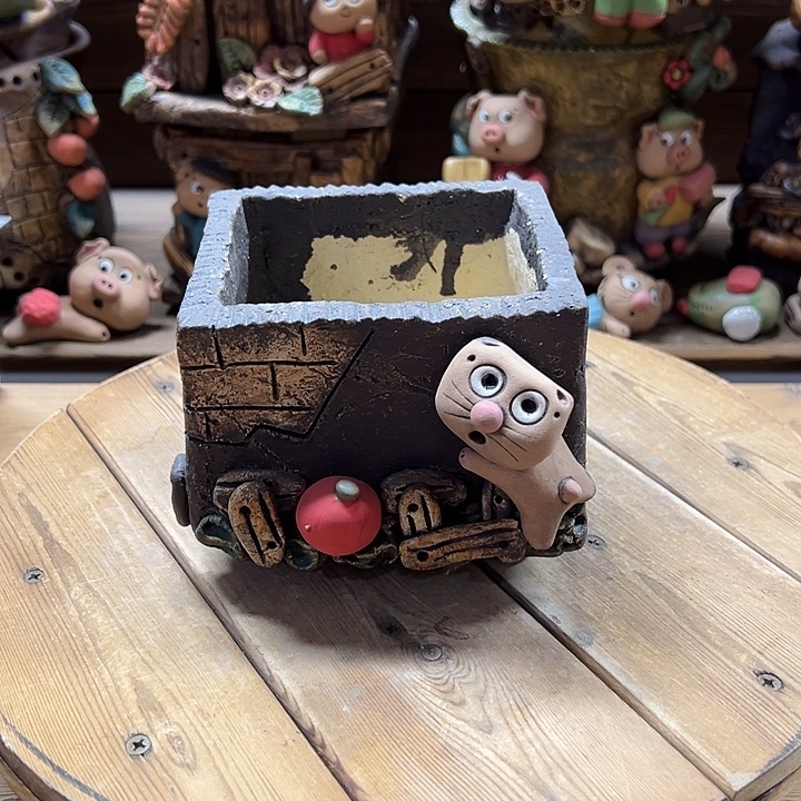 嘻哈多肉花盆百搭