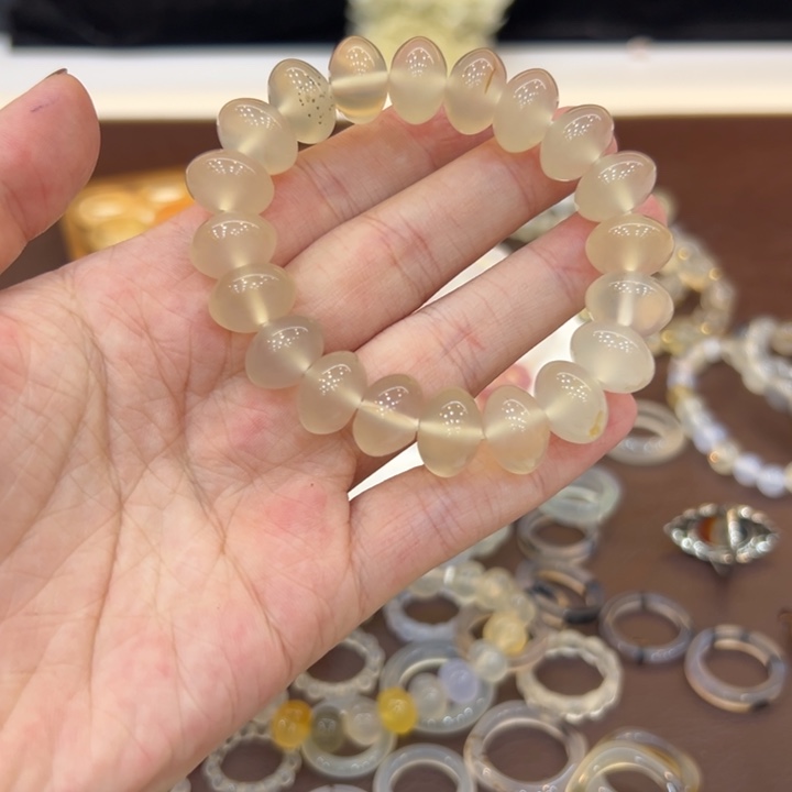 玛瑙/玉髓合金戒指8手串卡14