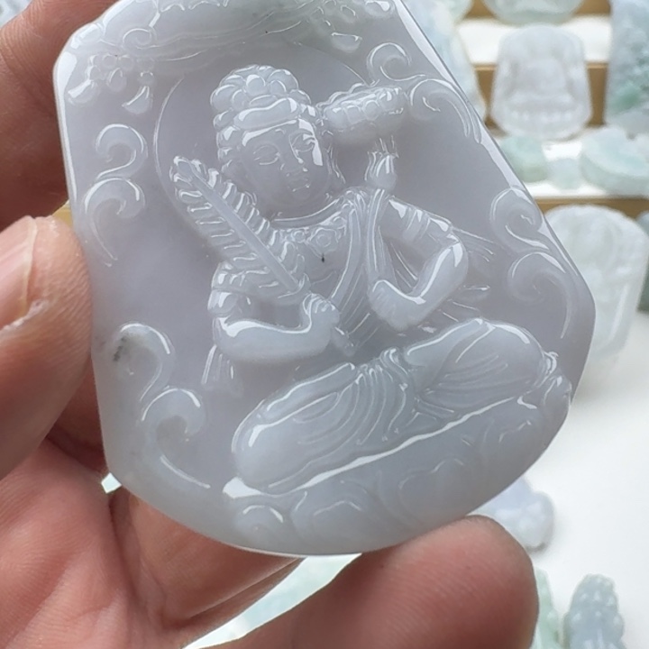 翡翠未镶嵌颈饰天然缅甸A货翡翠