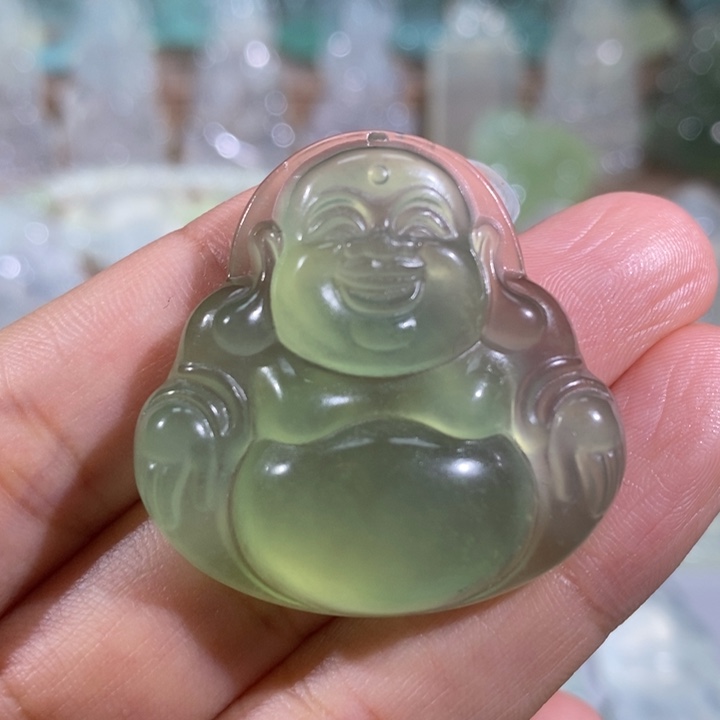 岫玉未镶嵌颈饰吊坠
