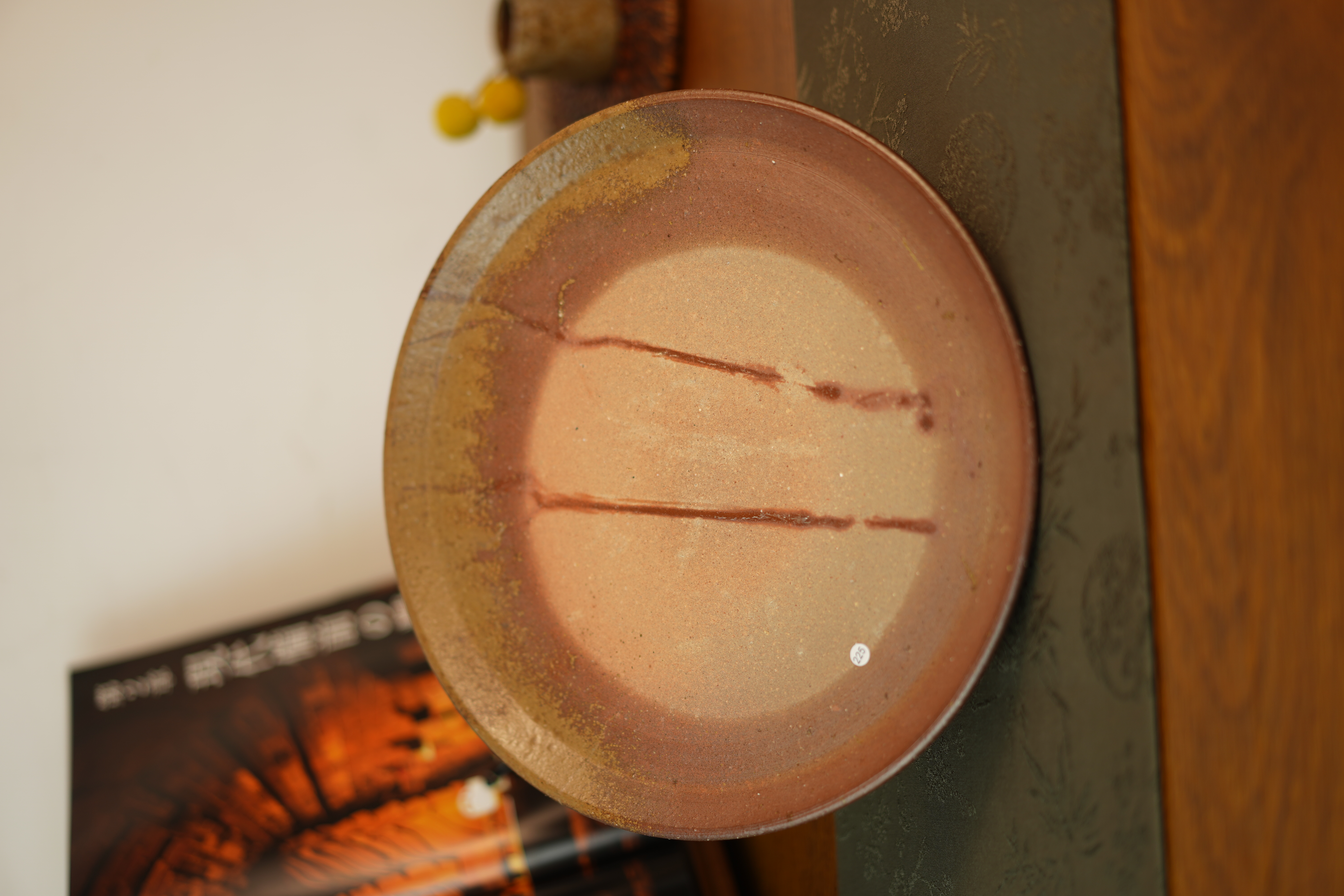 伊禾集物 日本备前烧匠人奥本丸味 盘 餐具 壶承 干泡盘 225#