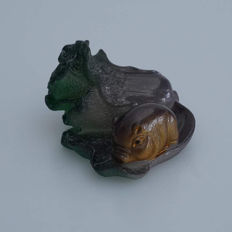 X535-陶瓷猪白菜变色茶宠SPTC