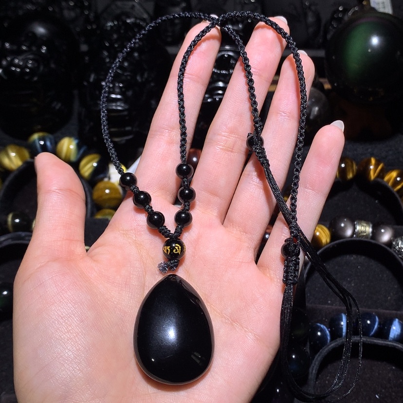 【闪购商品】未镶嵌黑曜岩珠宝奇石@*彤