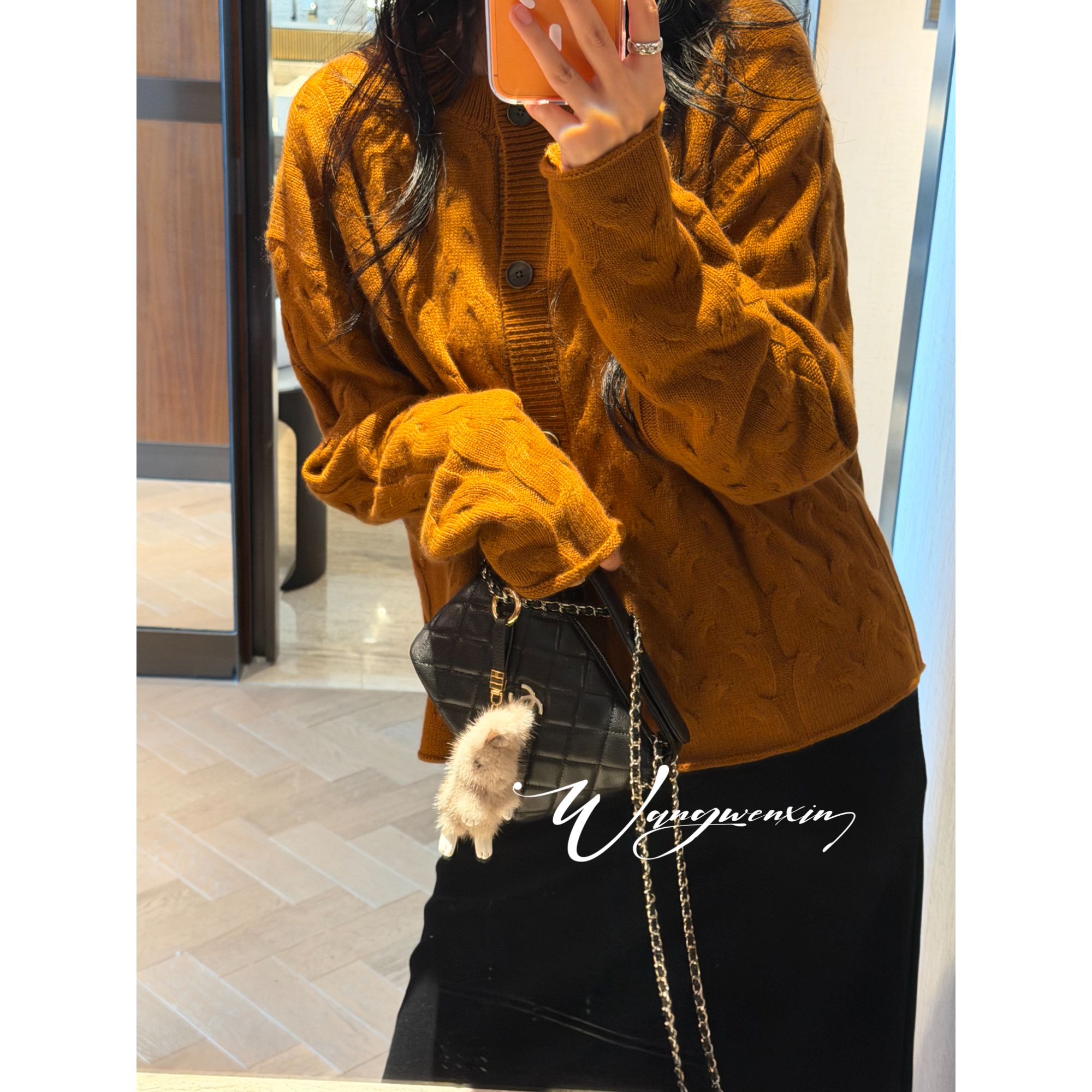 【王雯馨】“千转流年”看细节! 王炸疯癫系列! 绞花 羊绒衫