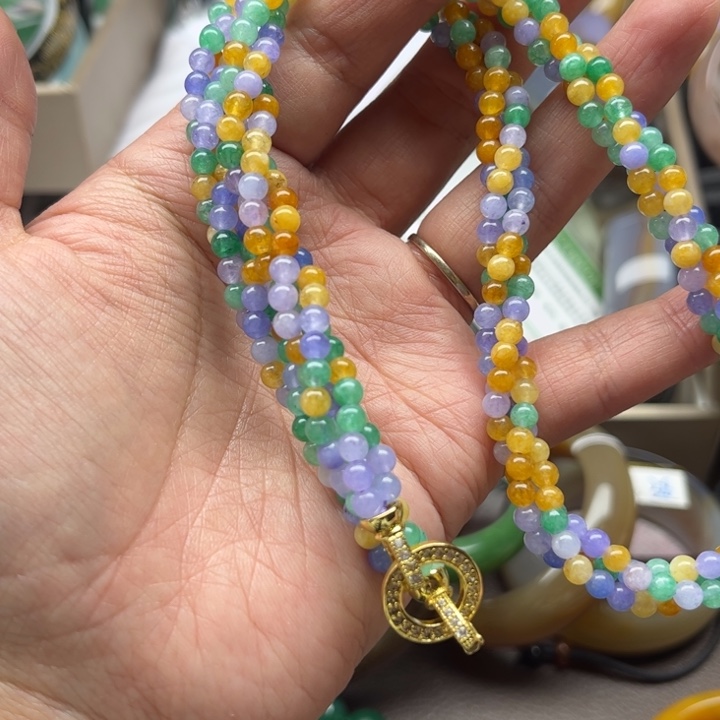 石英质玉颈饰未镶嵌