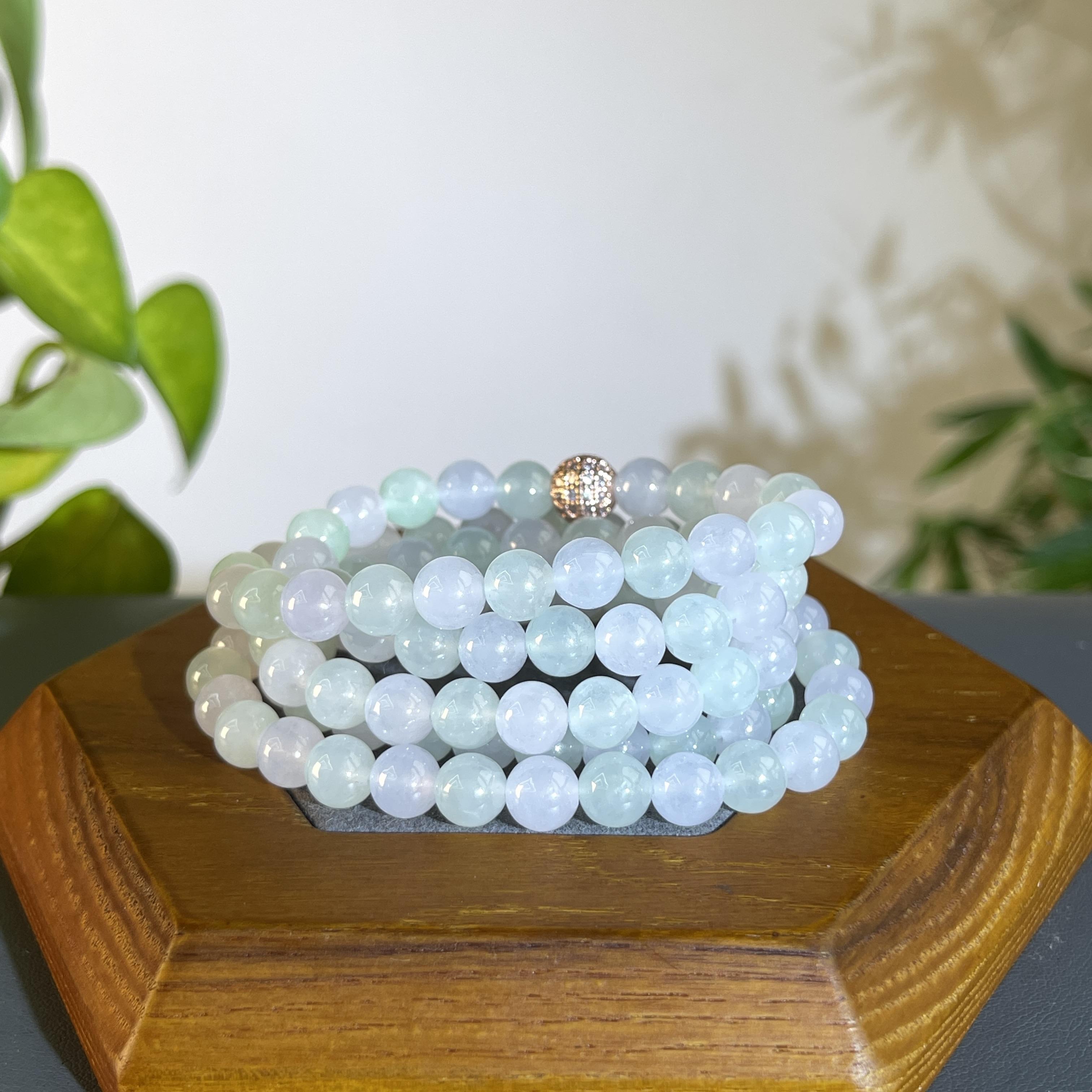 JTW08-156 天然缅甸A货翡翠 翡翠珠链（含配饰）