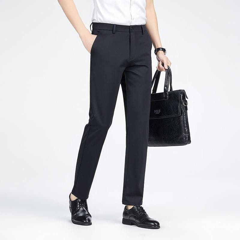 M301-500运动春秋韩版休闲裤西裤男直筒宽松坠垂感商务多色长裤子