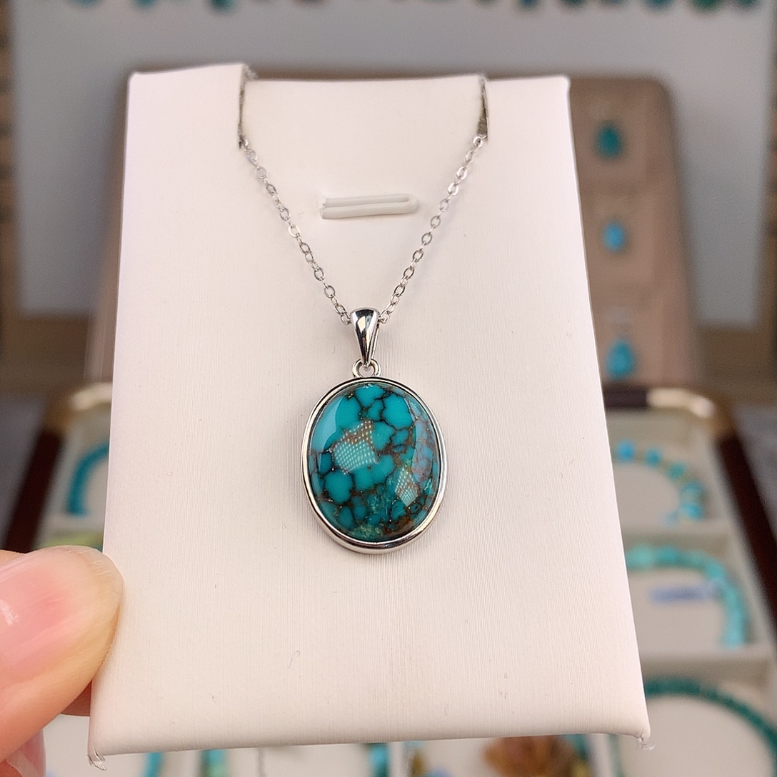 绿松石未镶嵌吊坠(不含链)