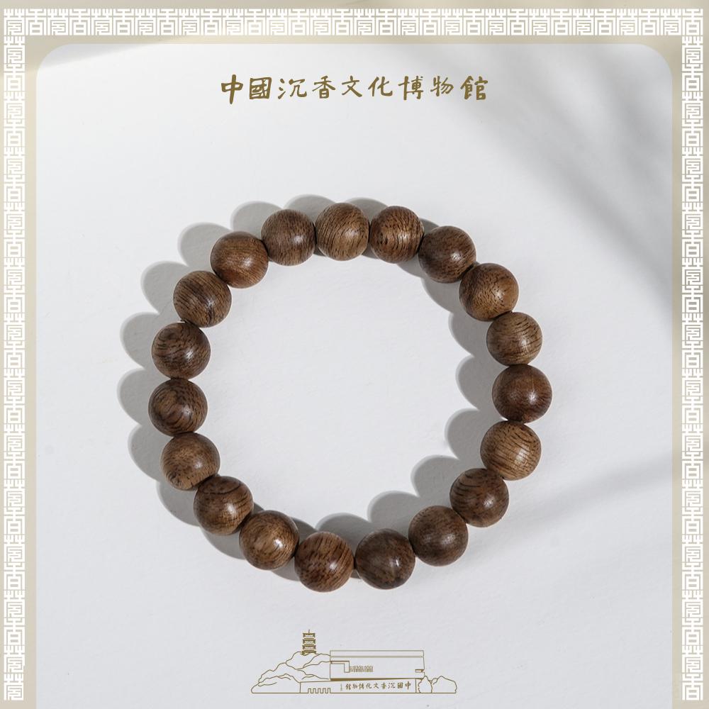 沉香香博馆 星洲系马拉ok圆珠单圈沉香手串1.2