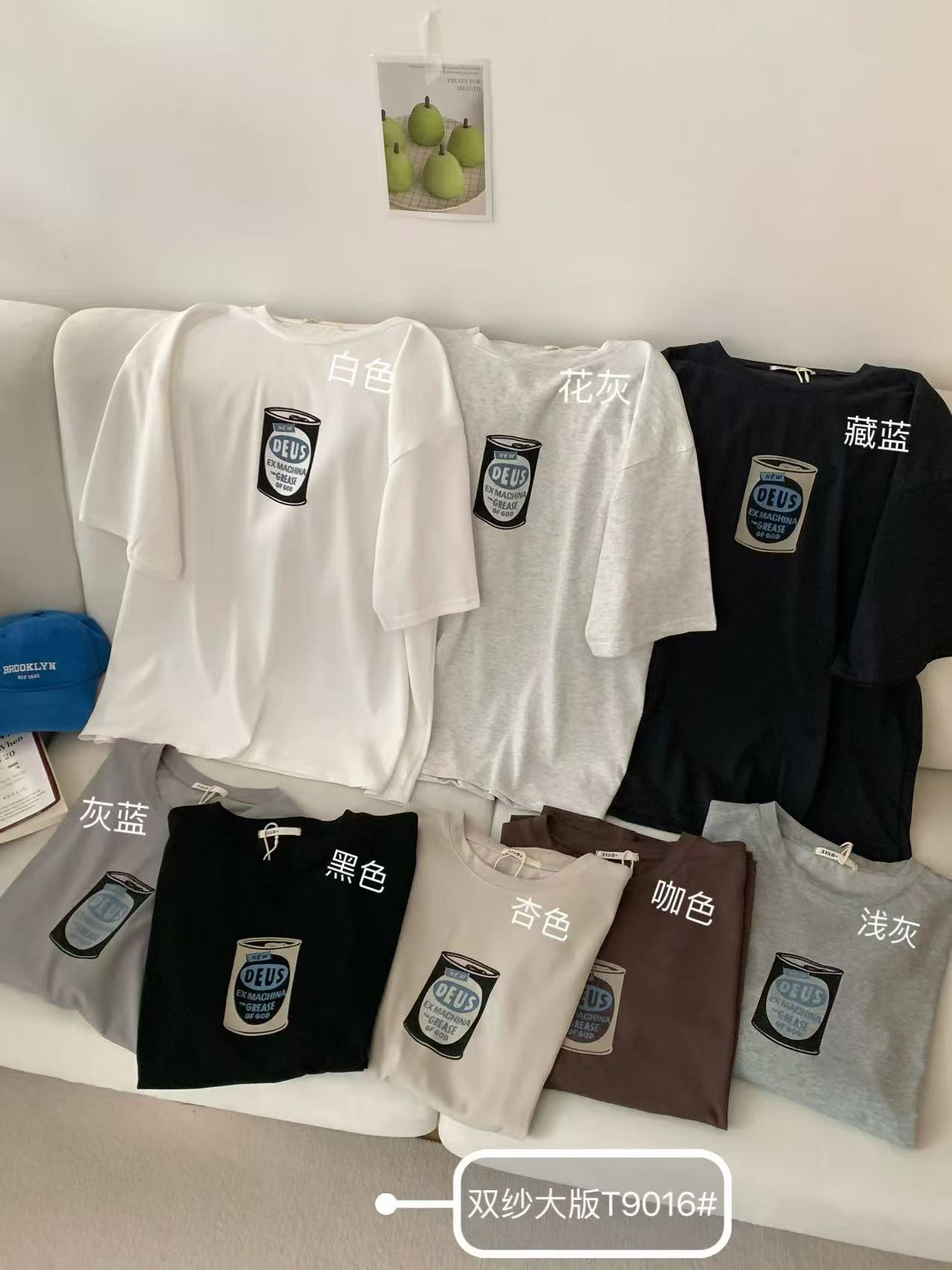 夏款 磨毛 百棉 常规 大版 T恤