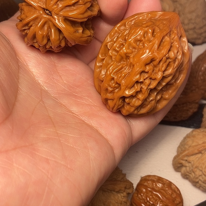 文玩核桃把件鸡心40