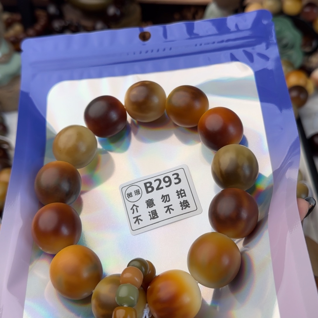 菩提根/象牙果手串璐****)B293微瑕