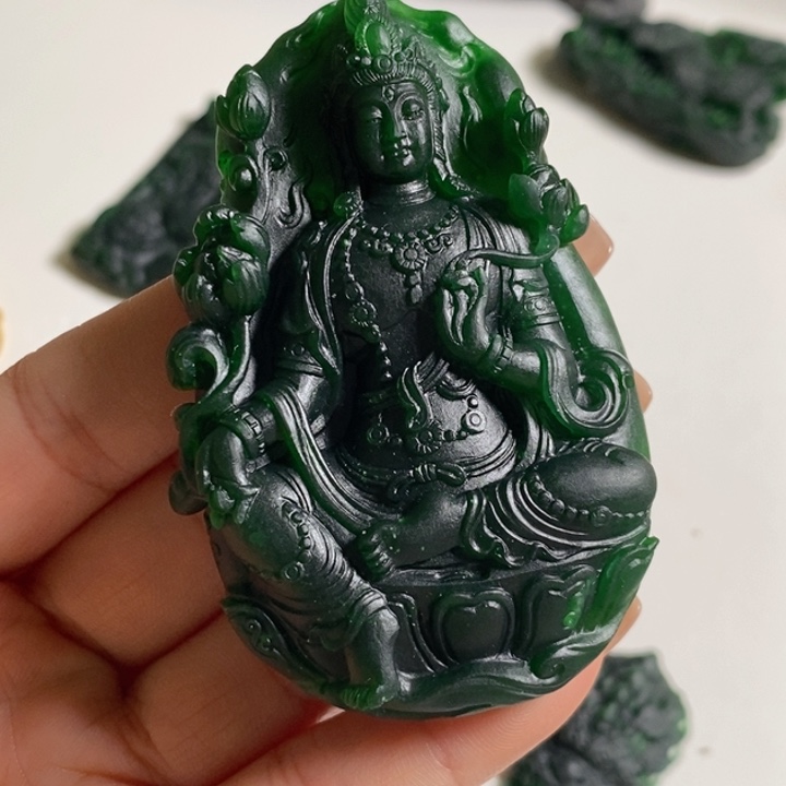 定制翡翠未镶嵌天然A货翡翠观音W