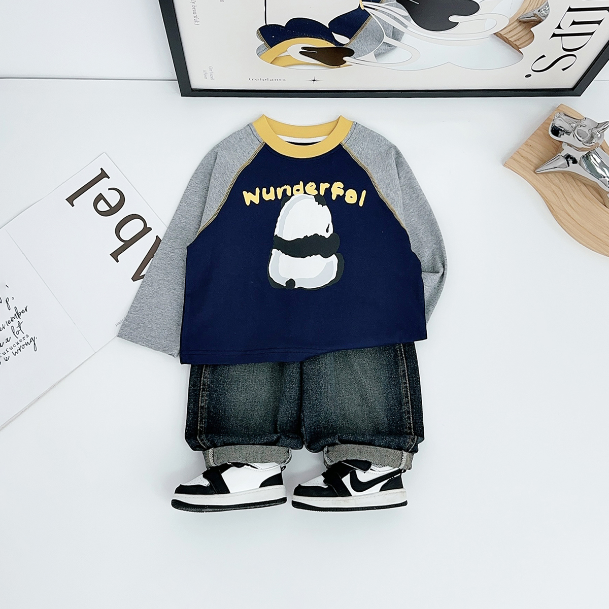 男童秋长袖T恤2025新款秋装儿童春秋打底衫 AY25862 悠悠童话童装