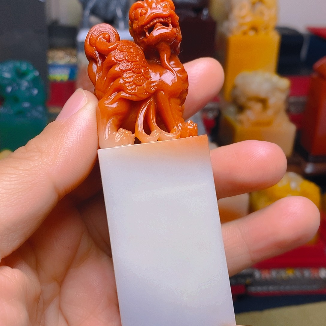 寿山石印石迷*古兽