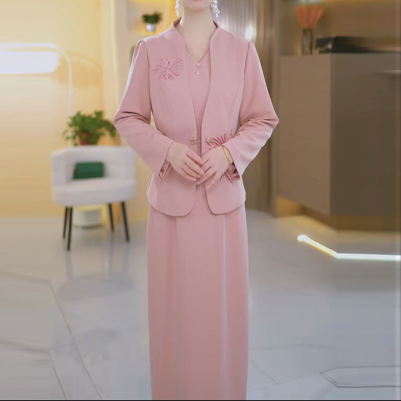 2025秋季新款A3341气质遮肉显瘦大码连衣裙女修身女装连衣裙