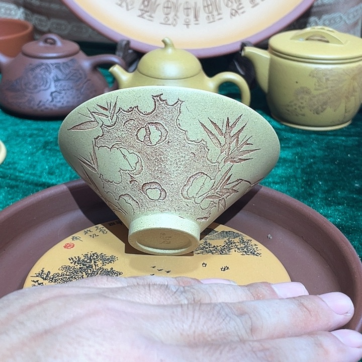 茶杯紫砂高货斗笠杯