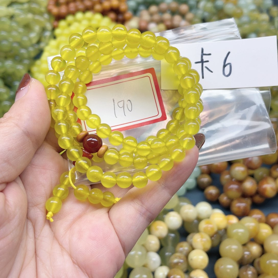 未镶嵌蛇纹石玉手串