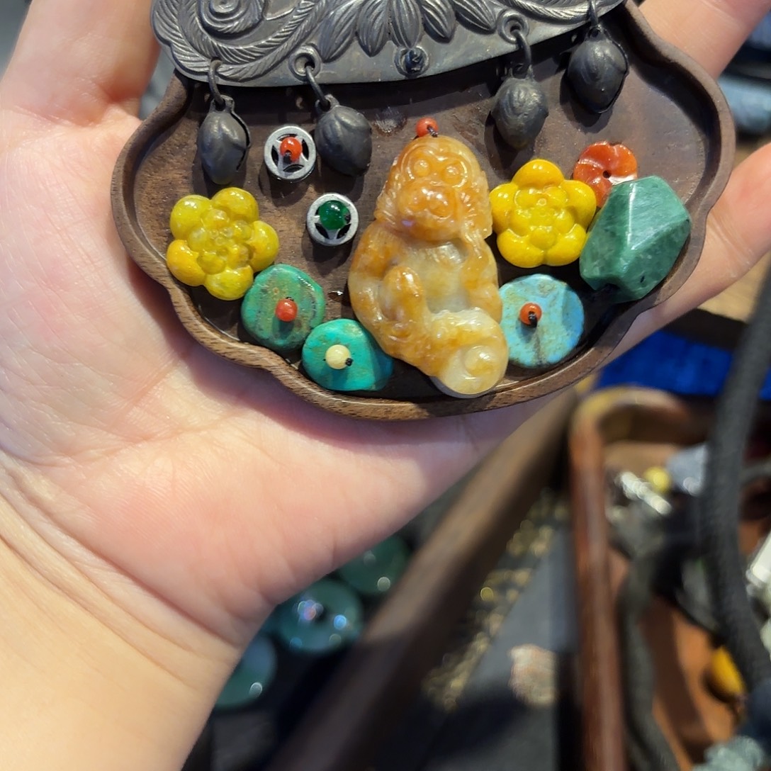 翡翠未镶嵌颈饰原创