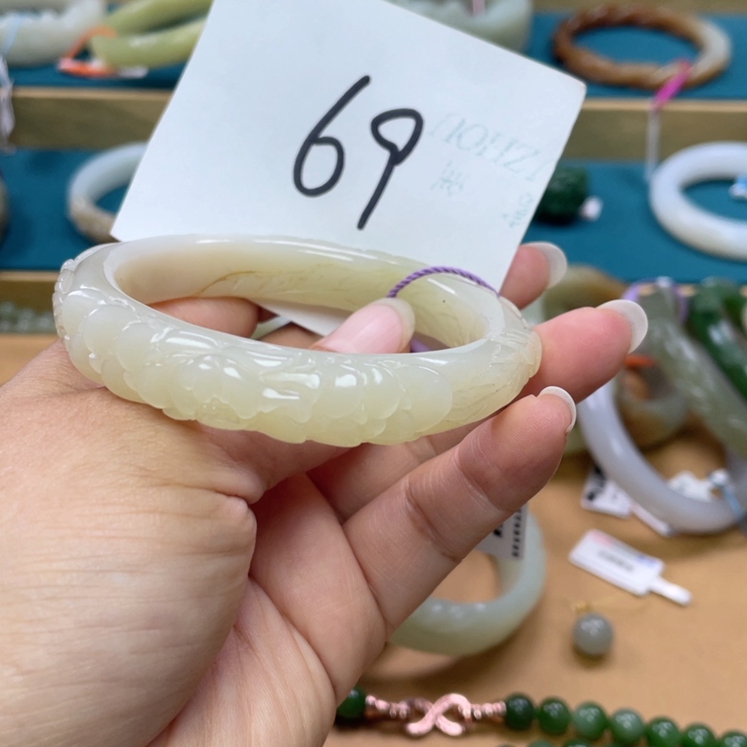 未镶嵌手镯和田玉圈口58