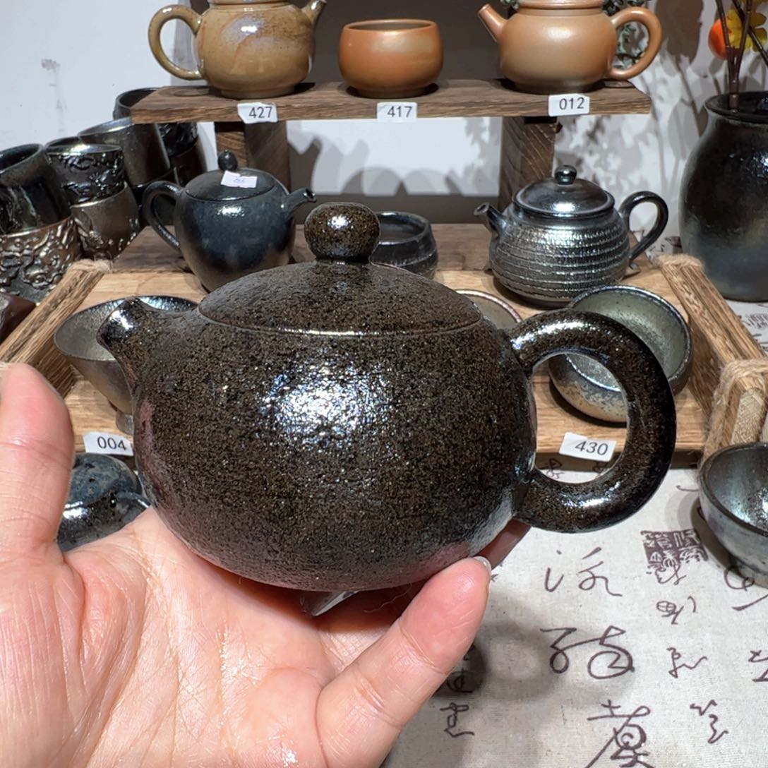 壶凤**天建水紫陶紫泥柴烧壶