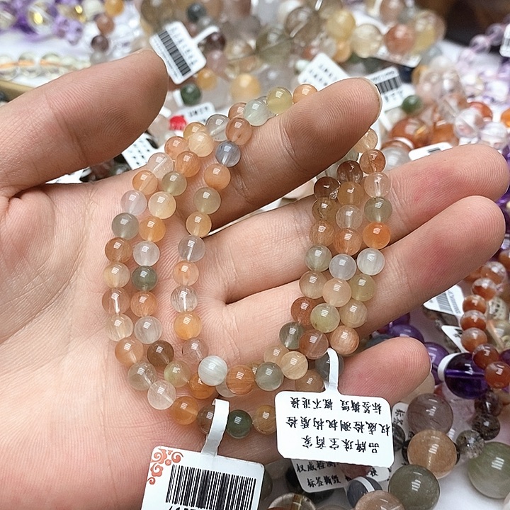 未镶嵌手链水晶兔毛