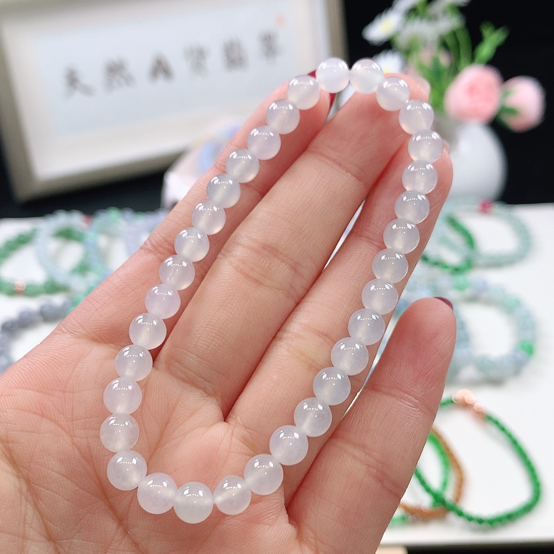 翡翠未镶嵌手链5.8mm