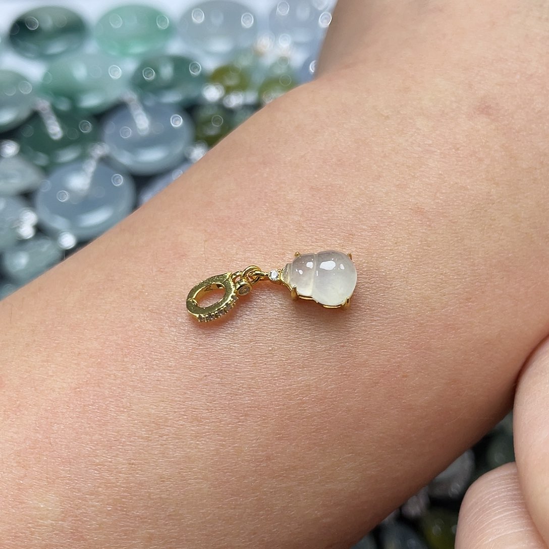 翡翠银S925镶嵌颈饰