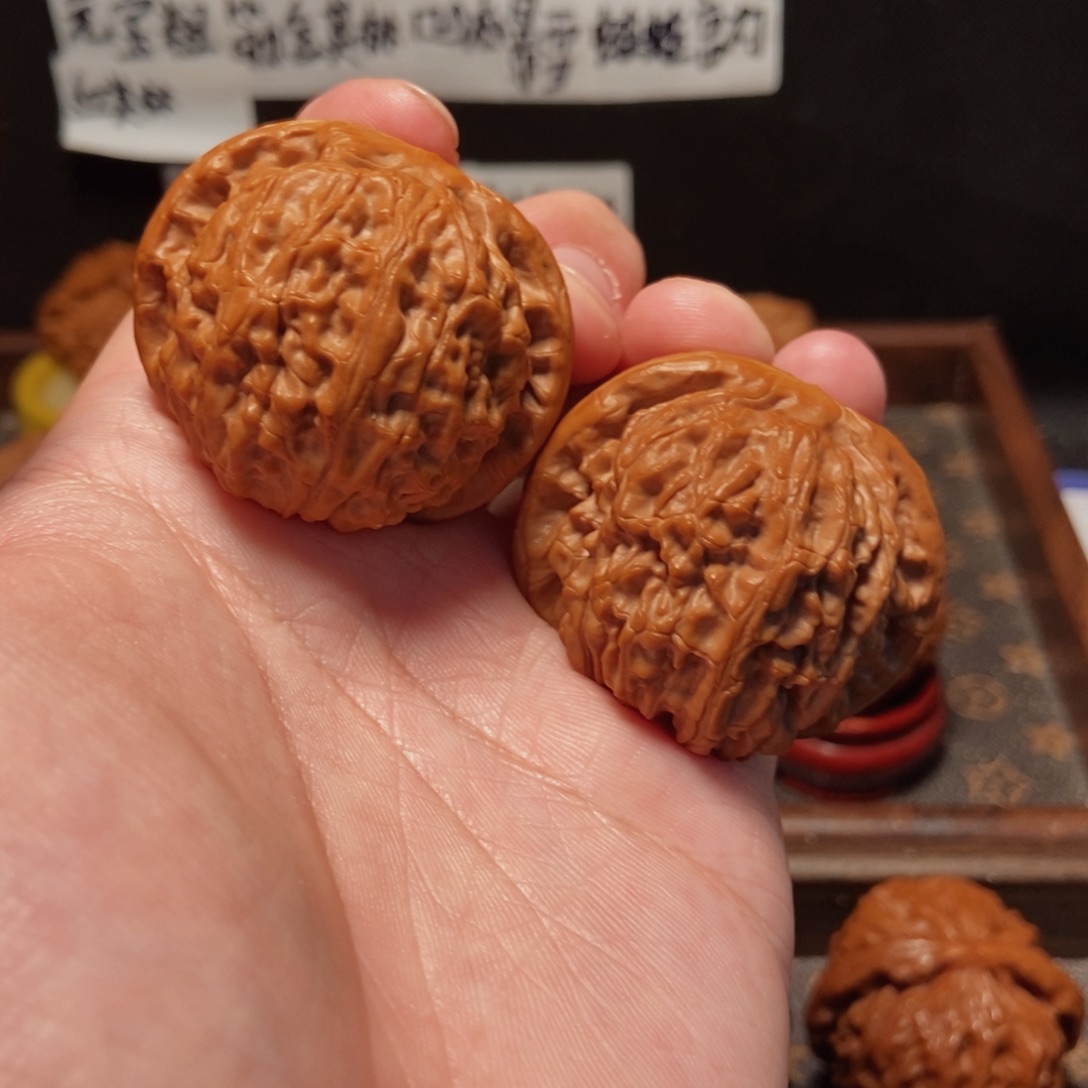 吊坠文玩核桃金麒麟45尺300