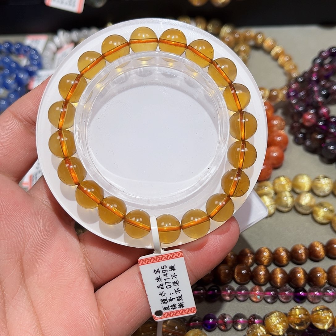 水晶手链未镶嵌W*i黄水晶