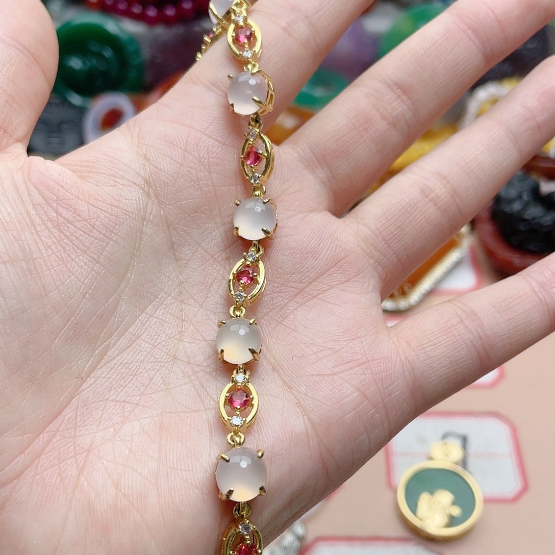 玛瑙/玉髓颈饰合金ℳ****凉