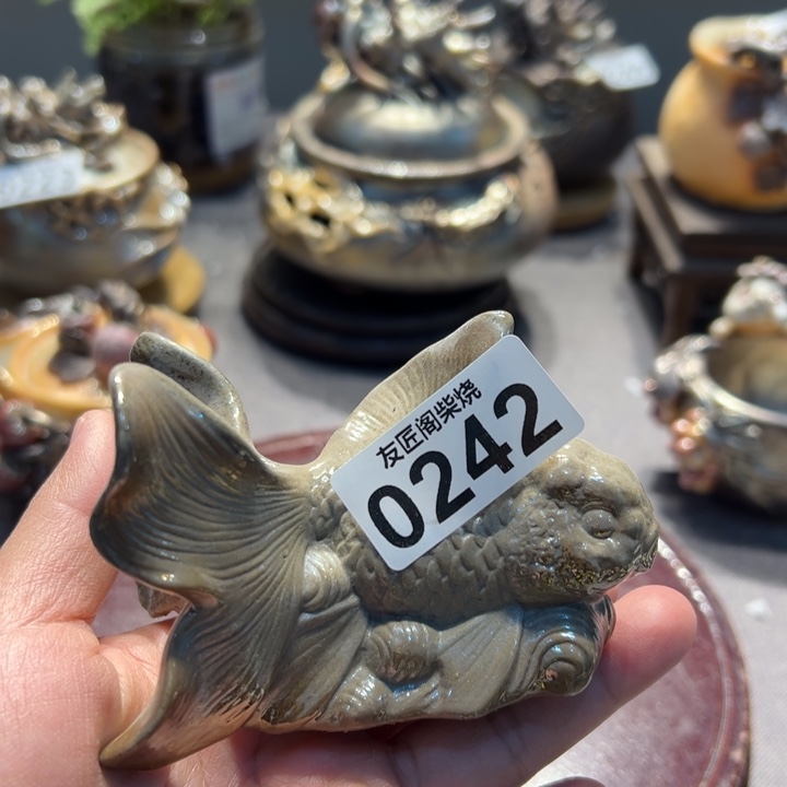 柴烧茶器，纯手工制作