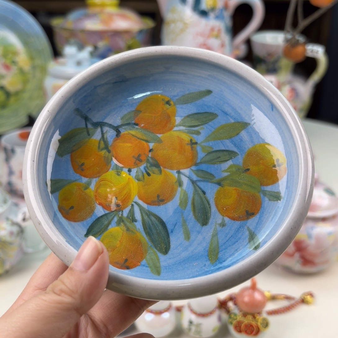 景德镇手绘高温釉下彩陶瓷茶具