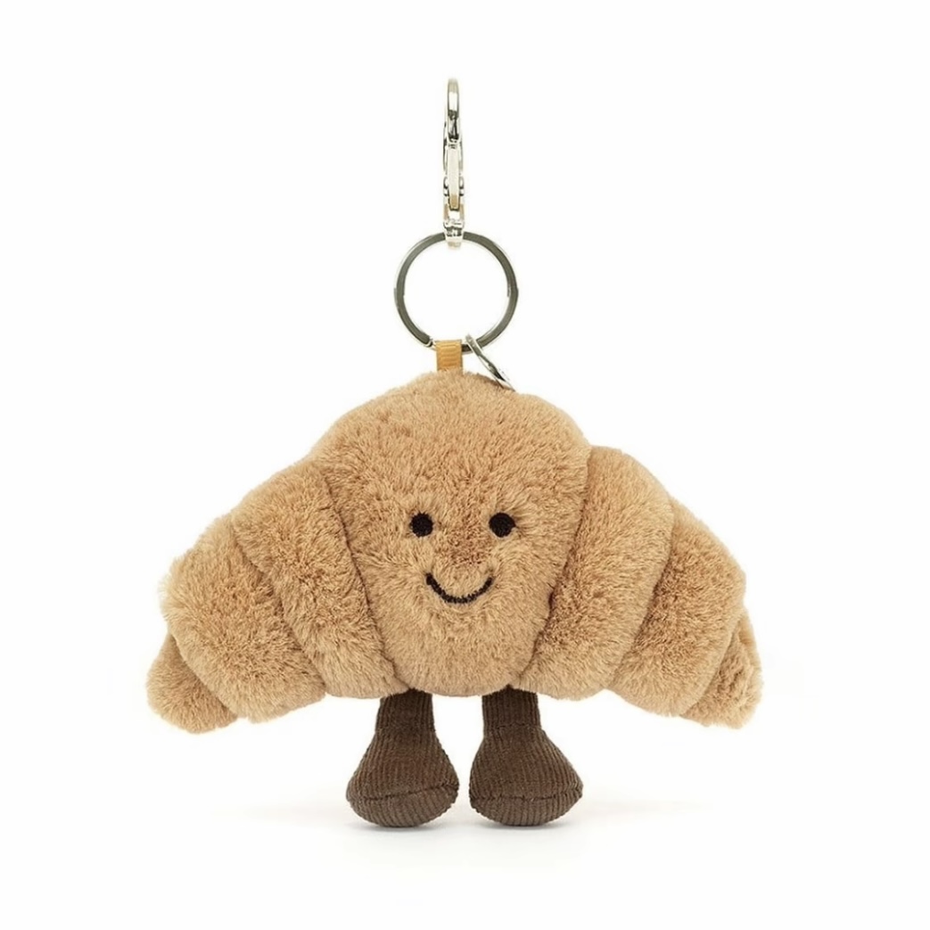 趣味可颂牛角包包挂件毛绒玩偶挂饰钥匙扣公仔