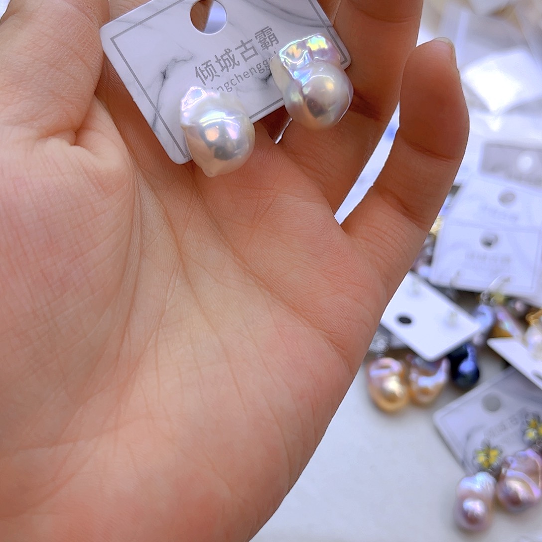 银S925镶嵌淡水珍珠项链定制117