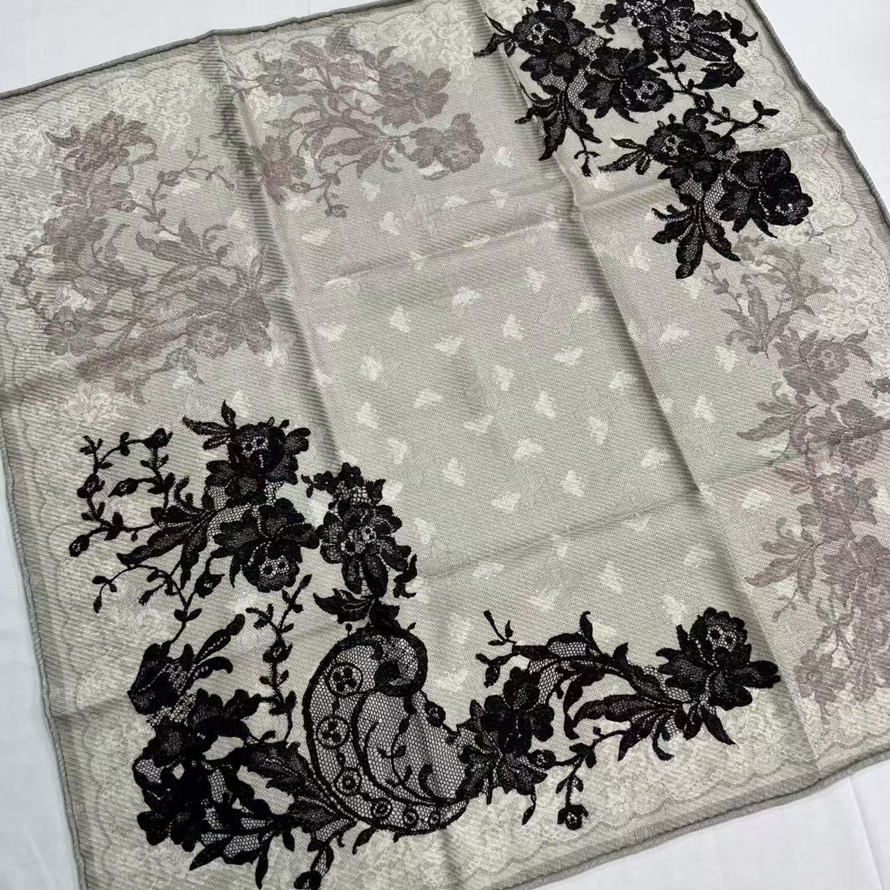 【70丝绒方巾-SR-70-M-7422】 65cm丝巾气质经典优雅