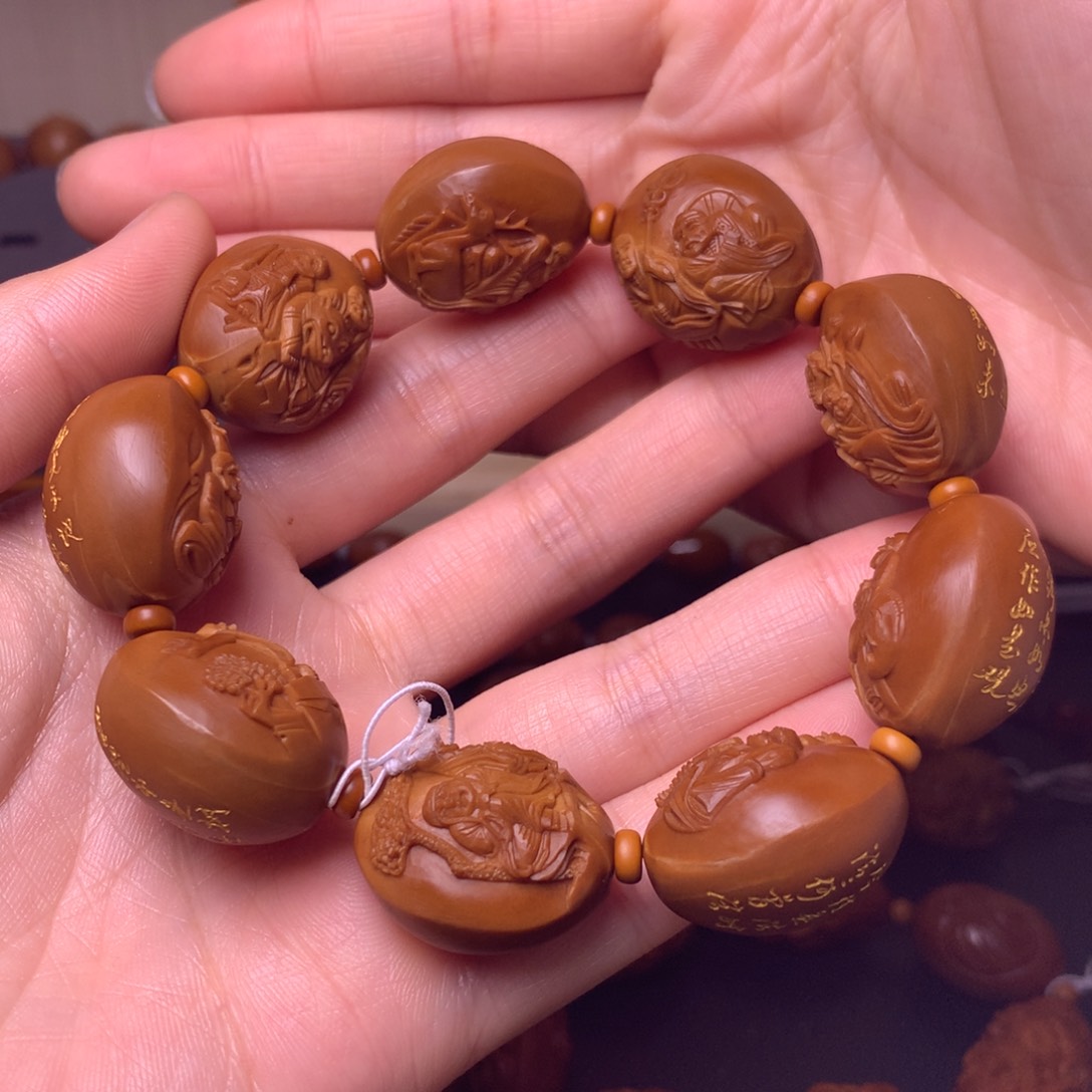 橄榄核手串/手链浮雕罗汉