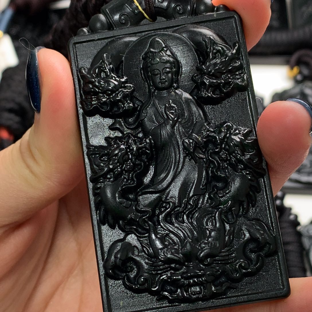 天然a货钢琴黑挂件