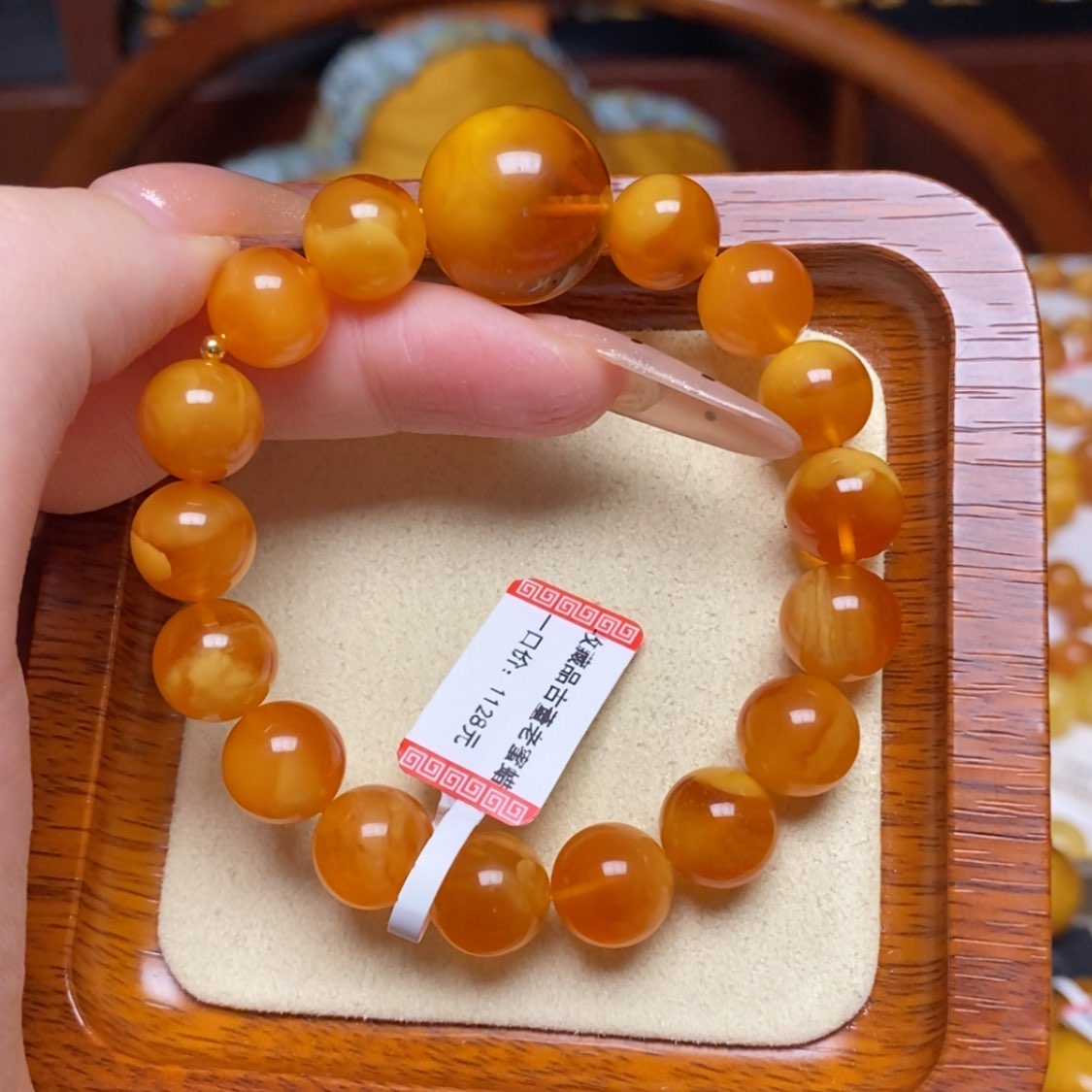 【闪购商品】蜜蜡手链未镶嵌手串