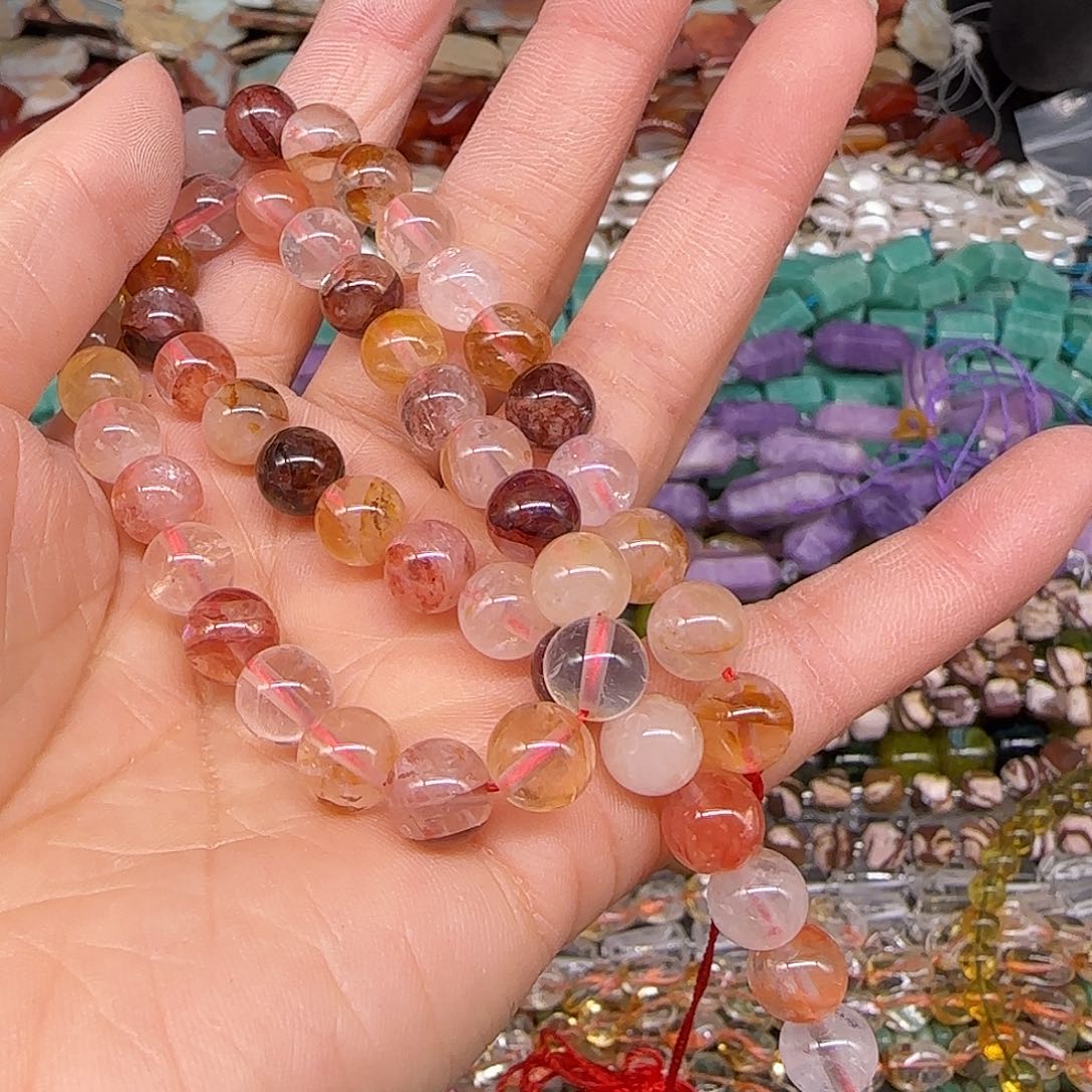 玛瑙/玉髓合金珠宝半成品锦鲤胶花8mm一条