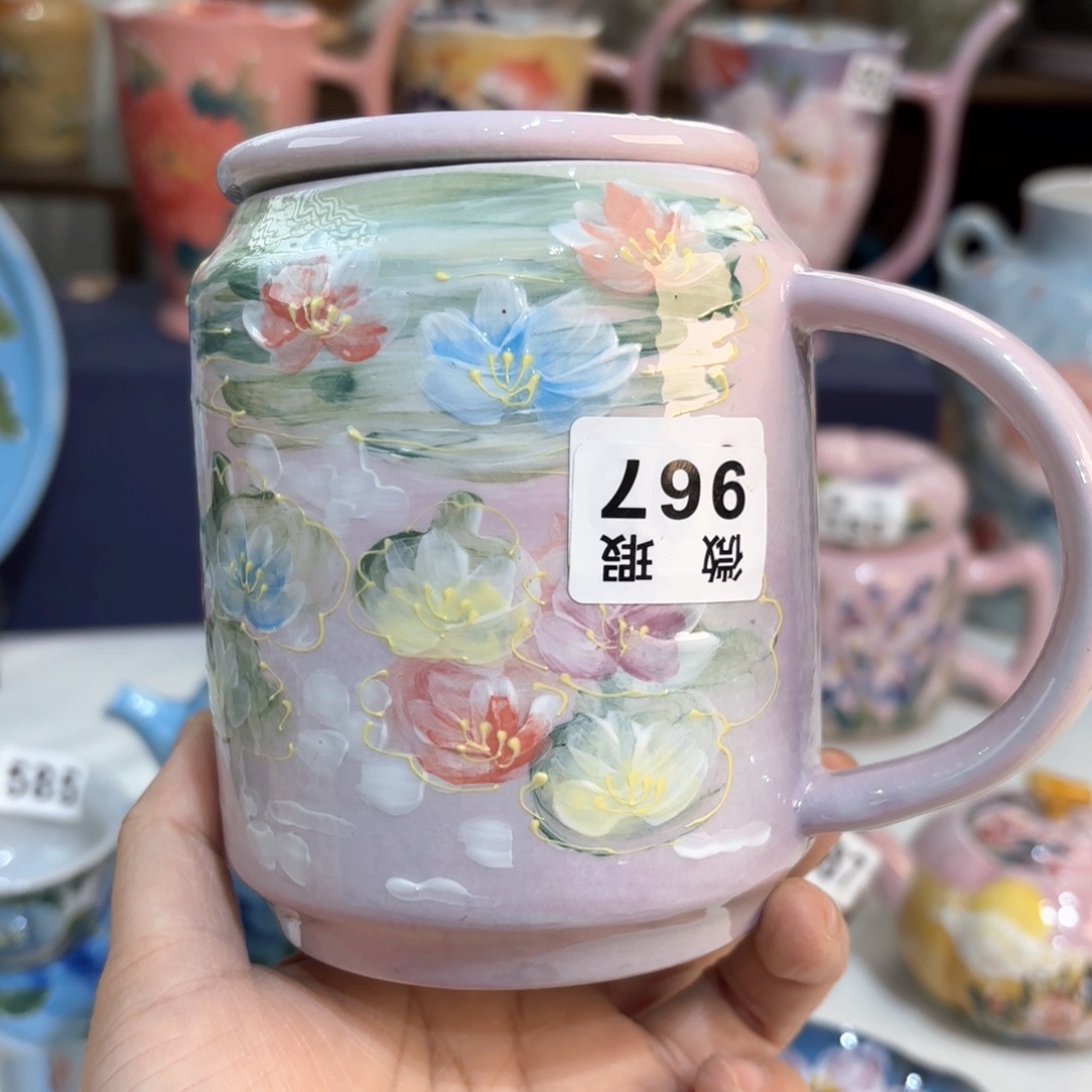 景德镇手绘高温釉下彩陶瓷茶具