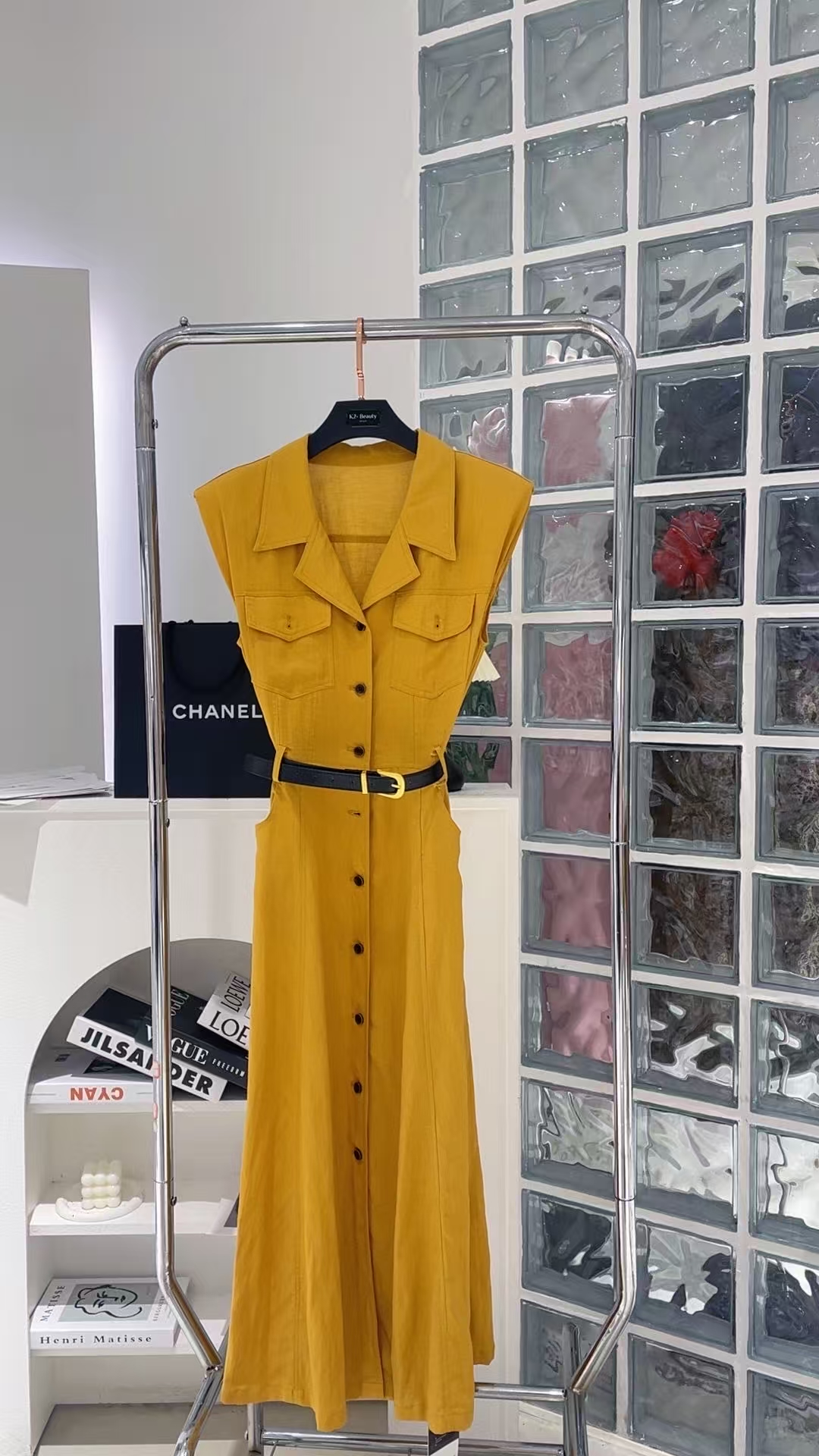 唐琪女装【5539】腰带衬衫领连衣裙