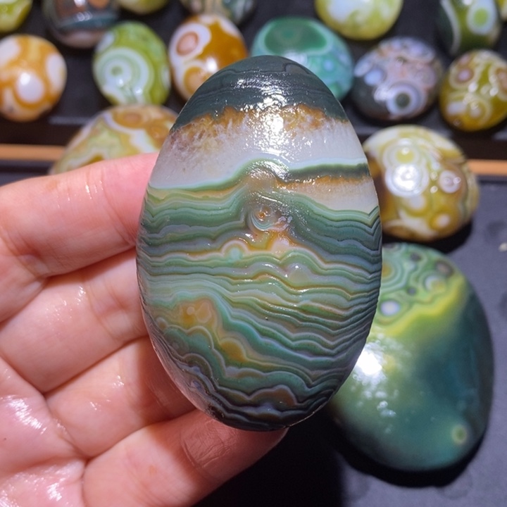 未镶嵌玛瑙/玉髓珠宝半成品123