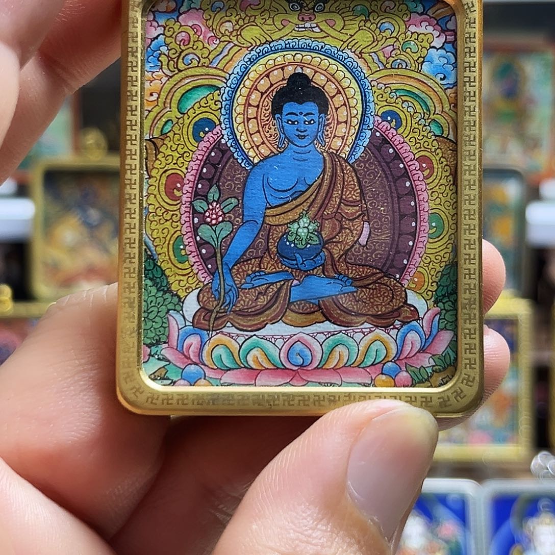 吊坠尼泊尔唐卡药师